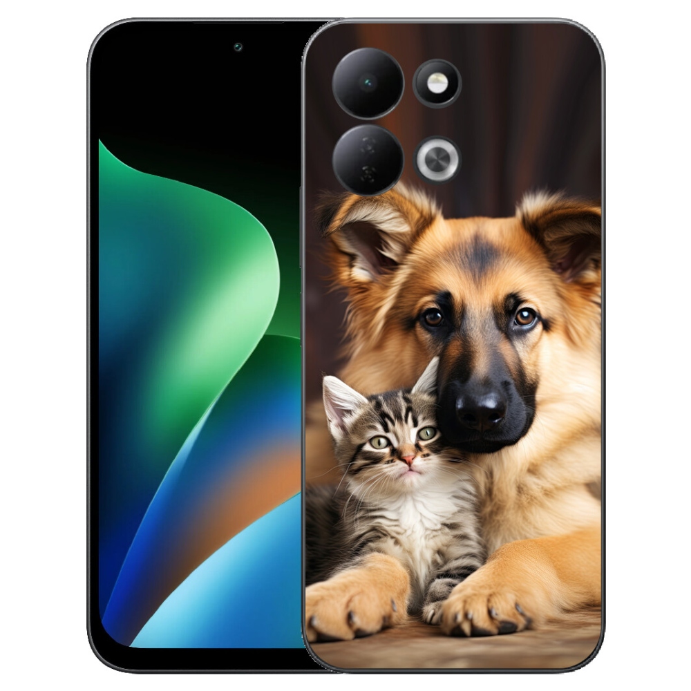 Gélový kryt mmCase na Xiaomi Redmi 17 4G/5G - zvieracie priateľstvo