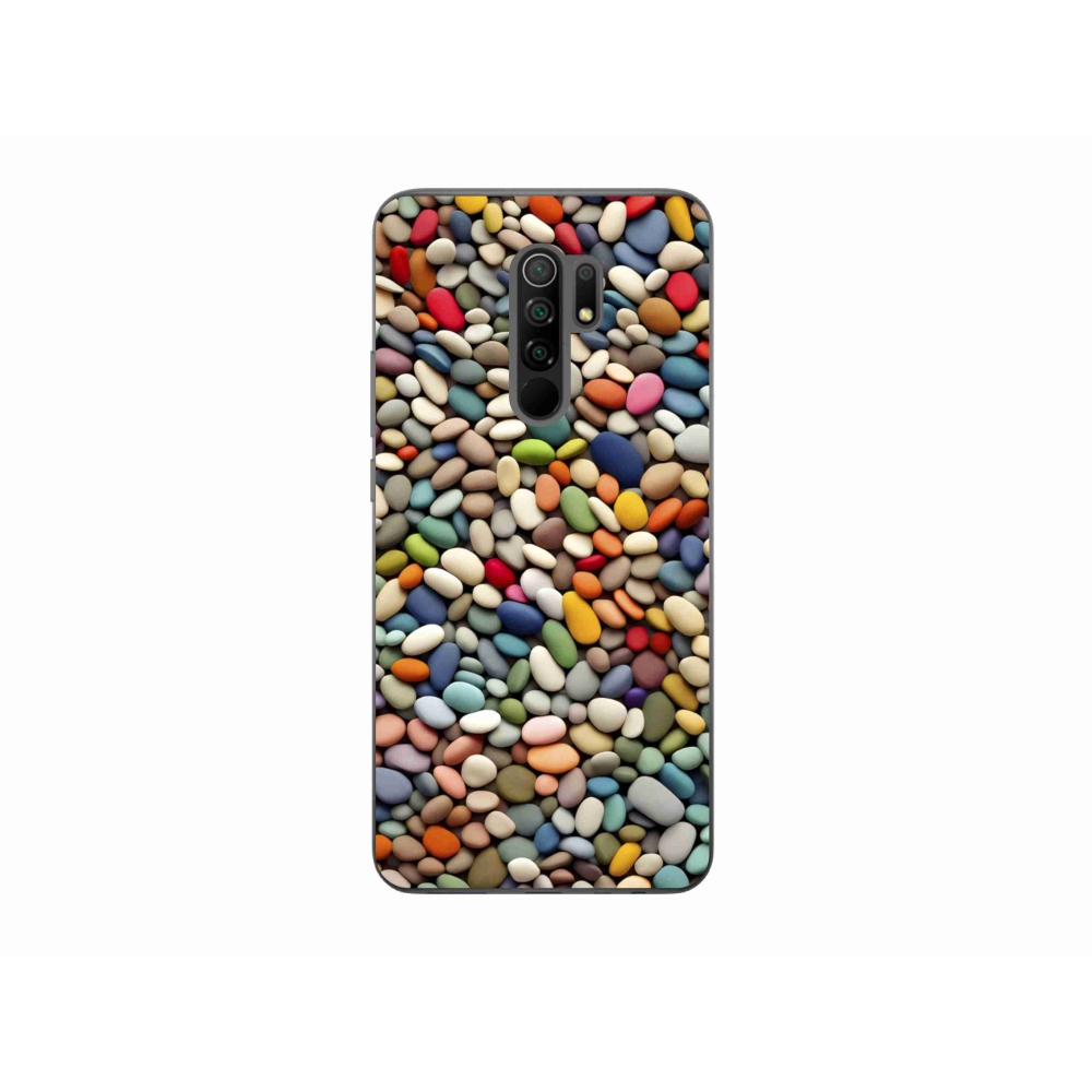 Gélový kryt mmCase na Xiaomi Redmi 9 - farebné kamienky 2