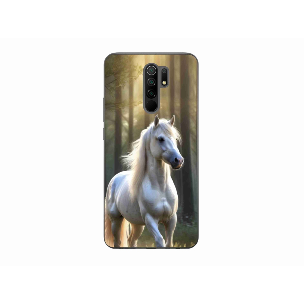 Gélový kryt mmCase na Xiaomi Redmi 9 - biely kôň 3
