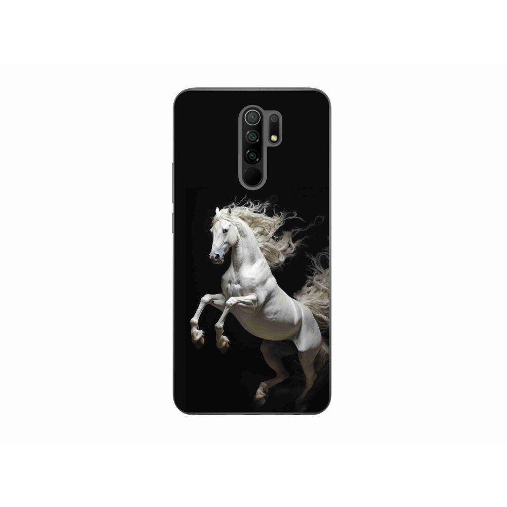 Gélový kryt mmCase na Xiaomi Redmi 9 - biely kôň 4