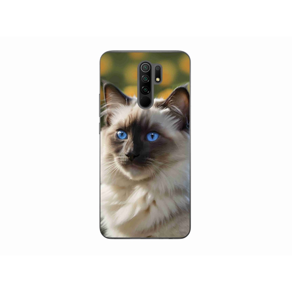 Gélový kryt mmCase na Xiaomi Redmi 9 - biely ragdoll