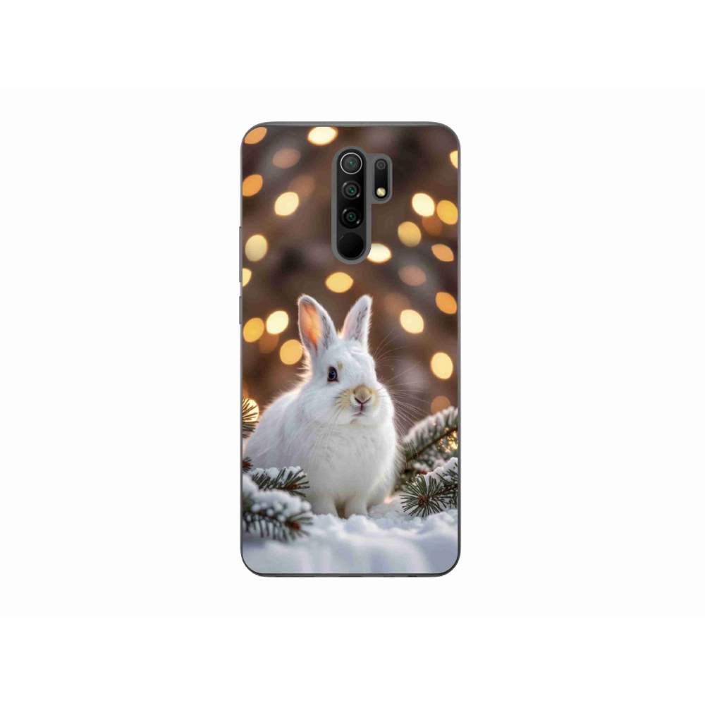 Gélový kryt mmCase na Xiaomi Redmi 9 - biely zajac