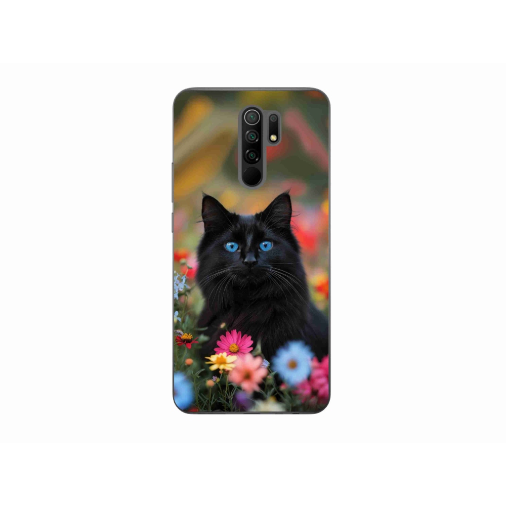 Gélový kryt mmCase na Xiaomi Redmi 9 - čierne mačiatko 4