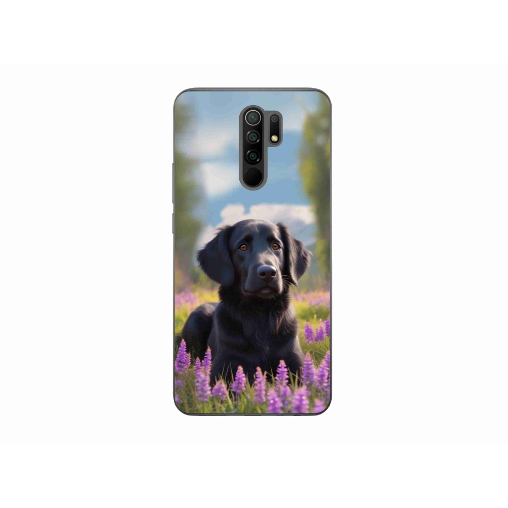 Gélový kryt mmCase na Xiaomi Redmi 9 - elegantný čierny retriever