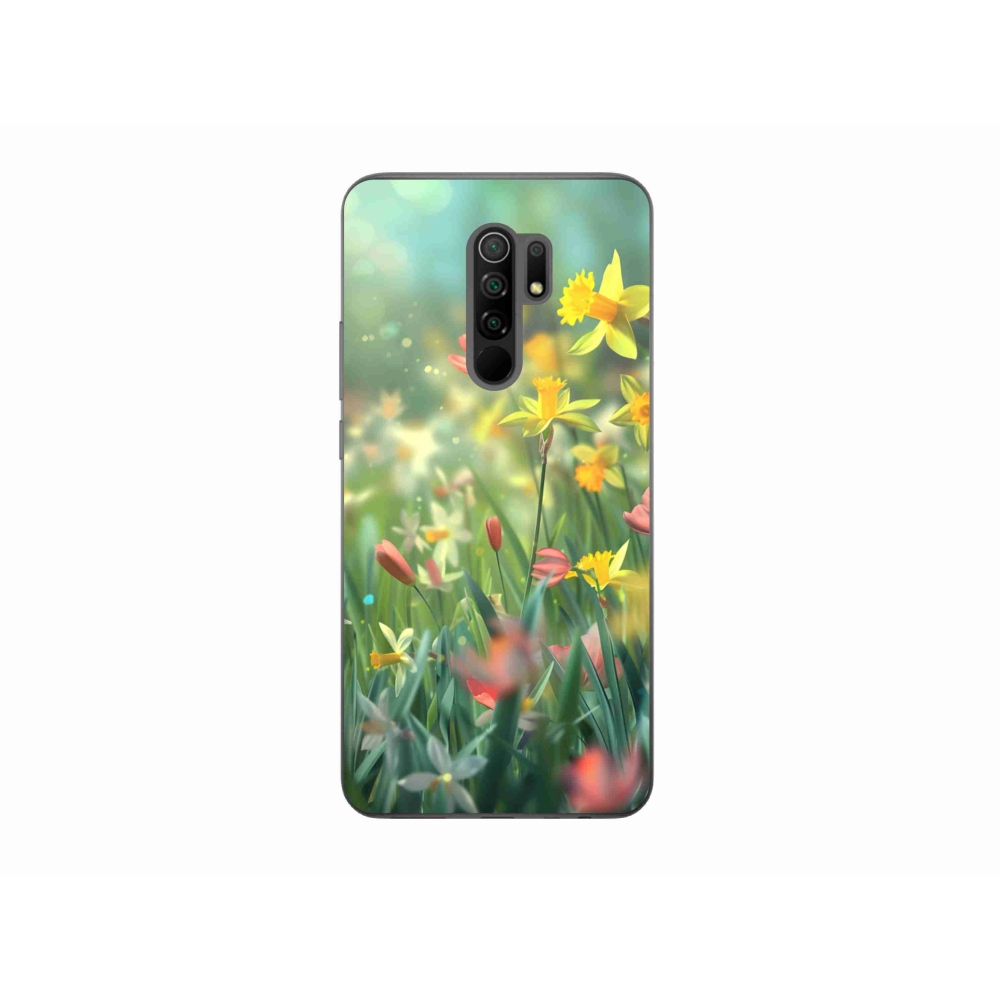 Gélový kryt mmCase na Xiaomi Redmi 9 - jarné kvety