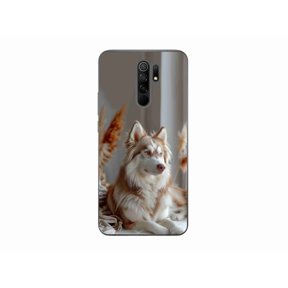 Gélový kryt mmCase na Xiaomi Redmi 9 - pokojný sibírsky husky