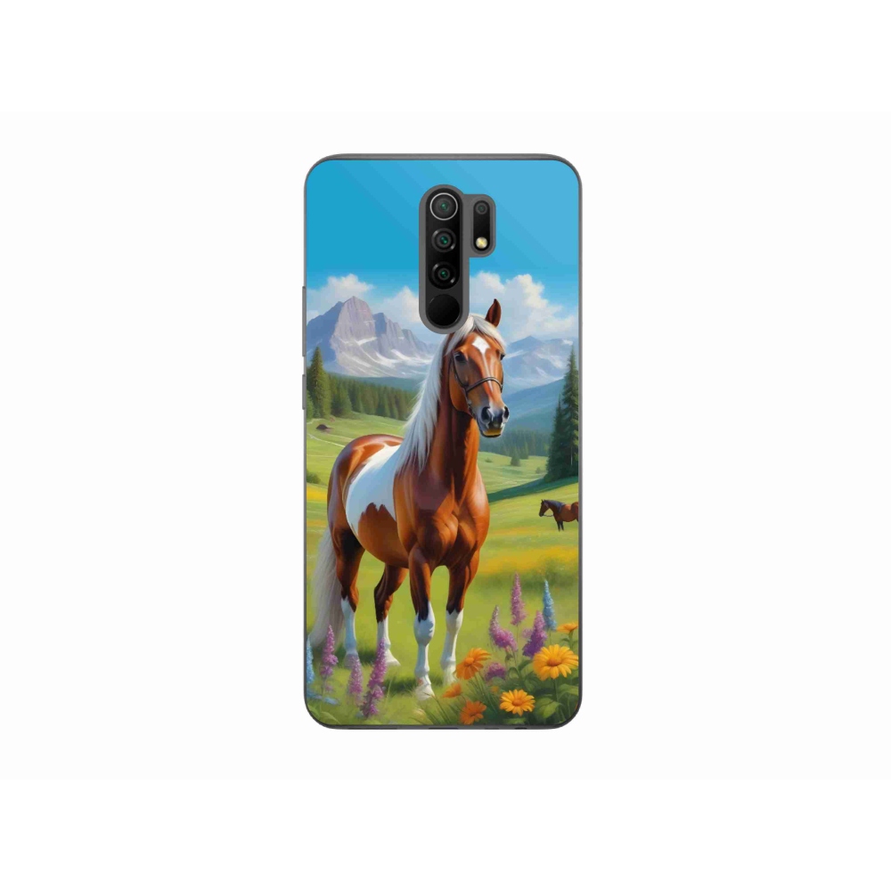 Gélový kryt mmCase na Xiaomi Redmi 9 - kôň na lúke