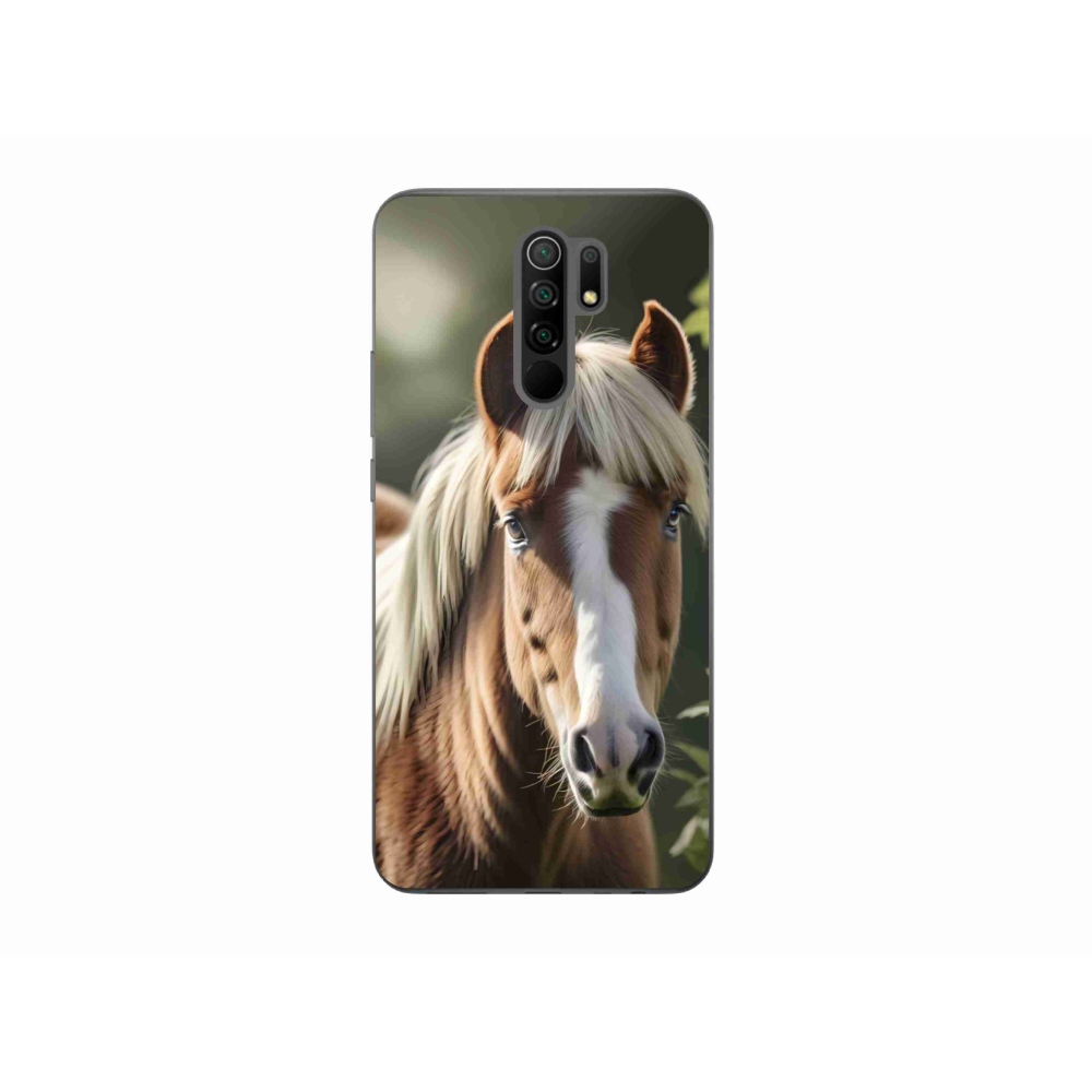 Gélový kryt mmCase na Xiaomi Redmi 9 - kôň so svetlou hrivou