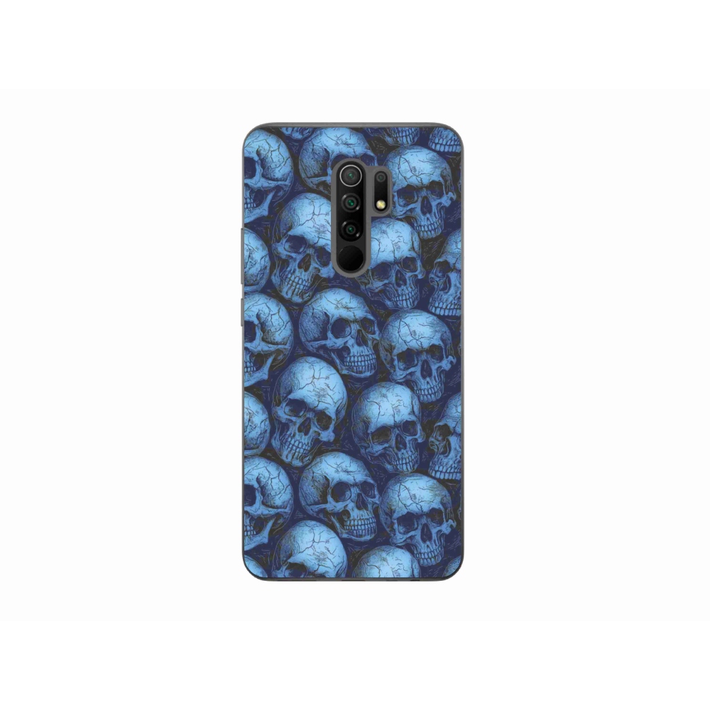 Gélový kryt mmCase na Xiaomi Redmi 9 - lebky