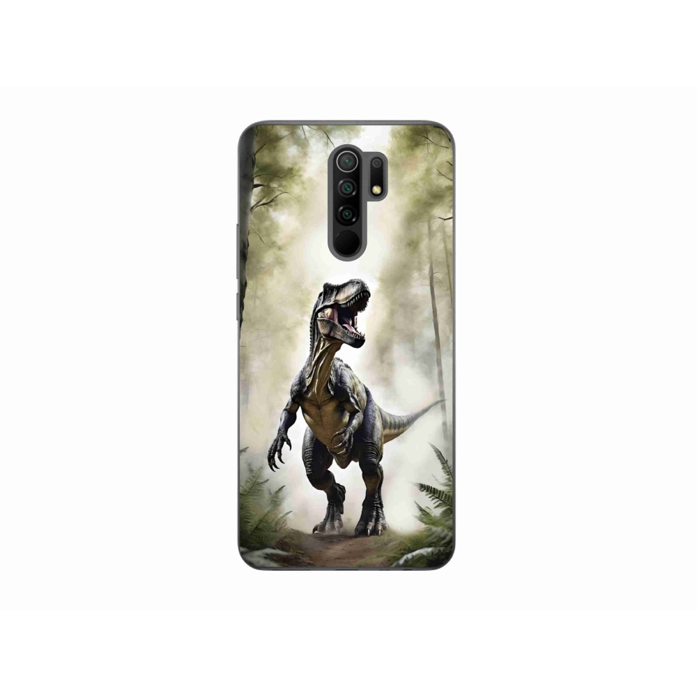 Gélový kryt mmCase na Xiaomi Redmi 9 - naštvaný T-Rex