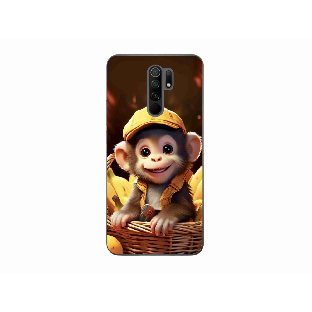 Gélový kryt mmCase na Xiaomi Redmi 9 - opice v košíku