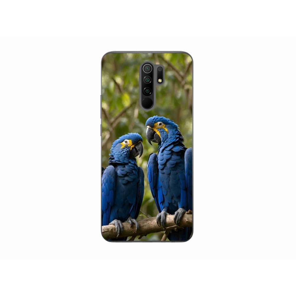 Gélový kryt mmCase na Xiaomi Redmi 9 - papagájové duo