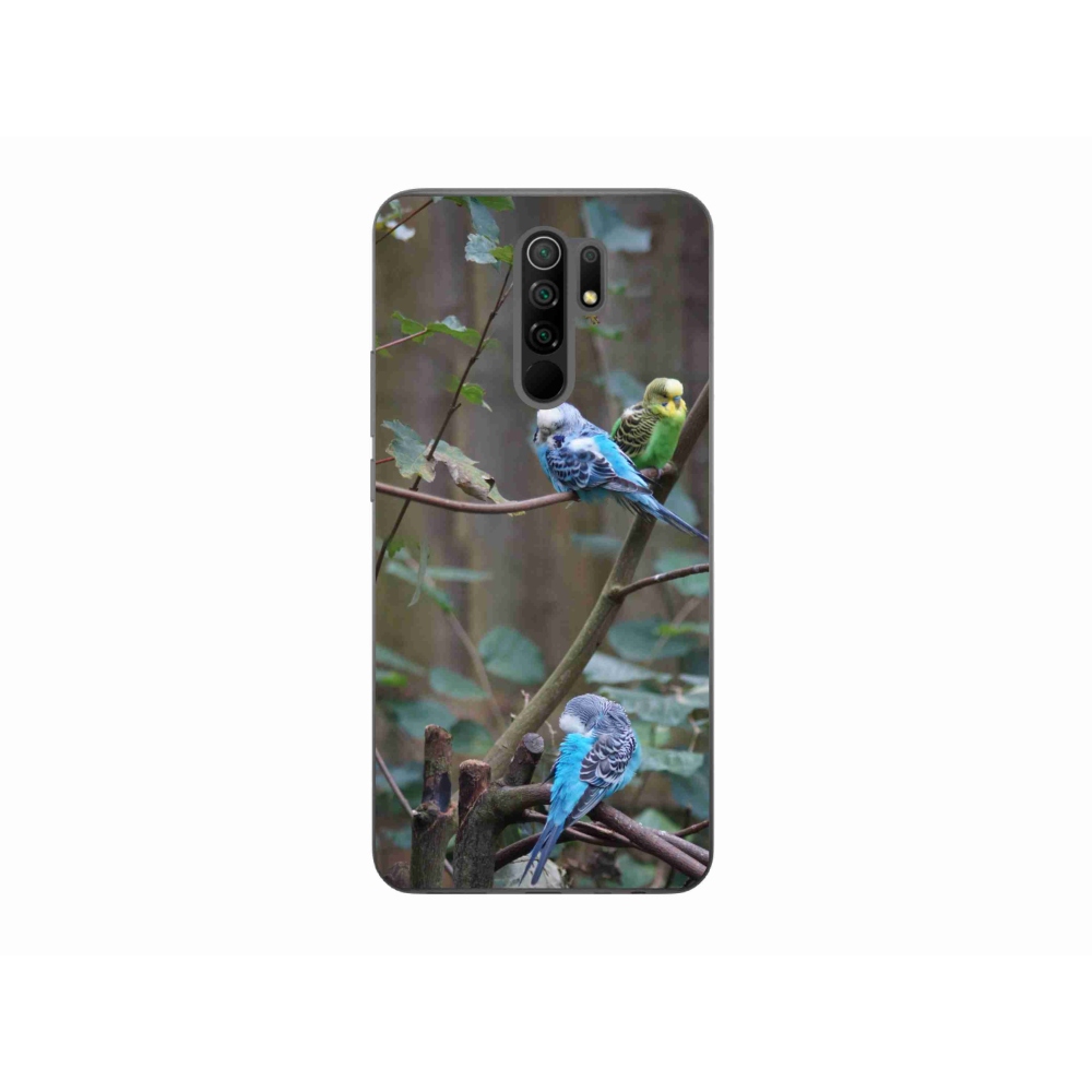 Gélový kryt mmCase na Xiaomi Redmi 9 - papagáje na vetve