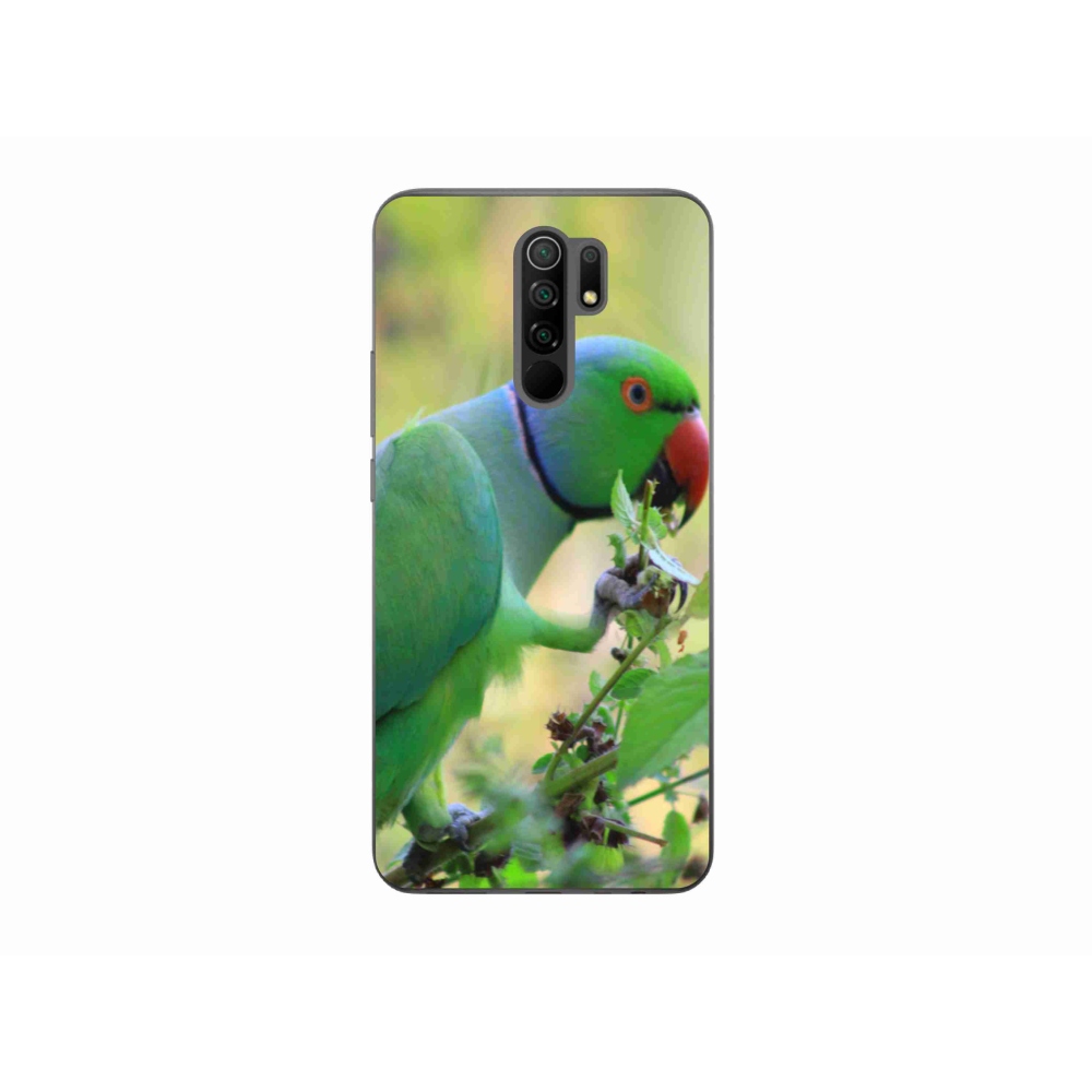 Gélový kryt mmCase na Xiaomi Redmi 9 - papagáj Alexandr