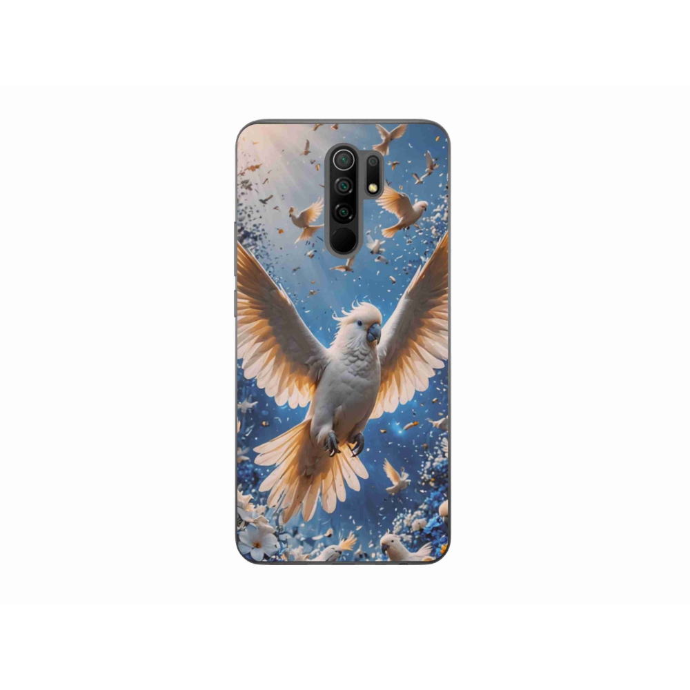 Gélový kryt mmCase na Xiaomi Redmi 9 - papagáj kakadu