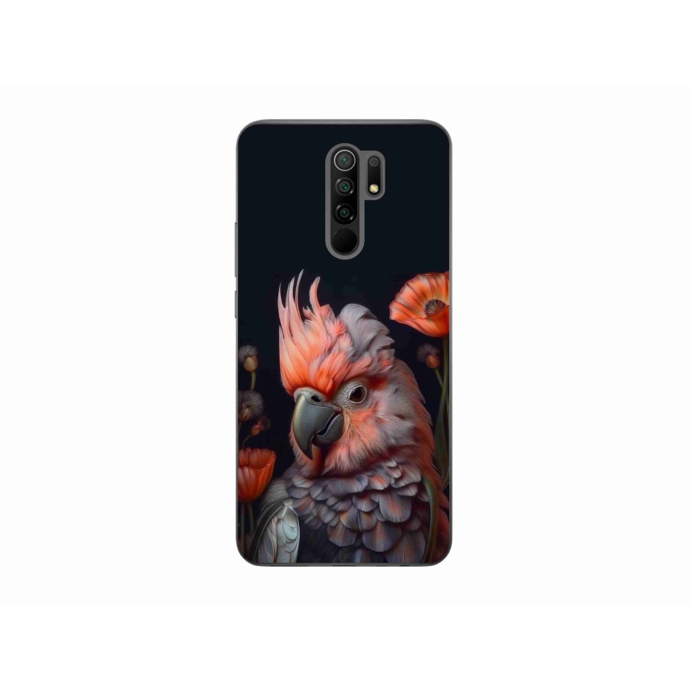 Gélový kryt mmCase na Xiaomi Redmi 9 - papagáj kakadu vo farbách