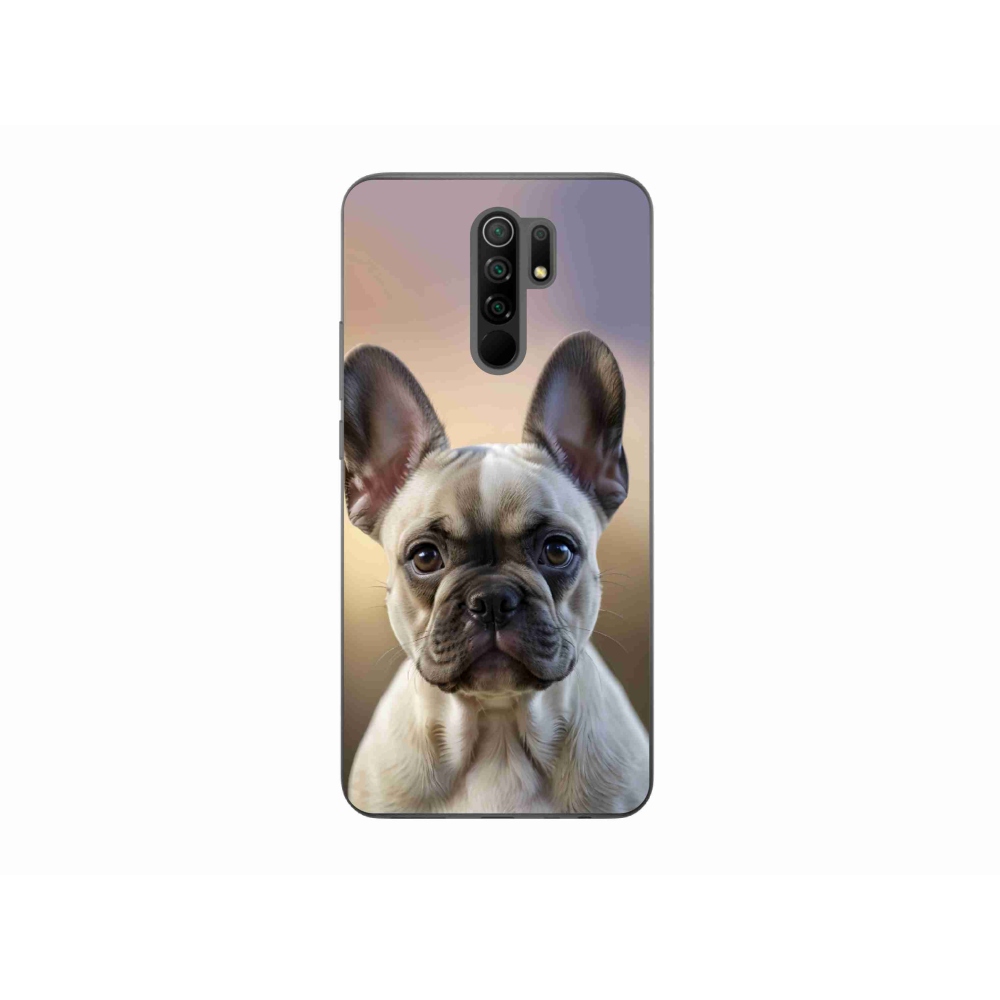 Gélový kryt mmCase na Xiaomi Redmi 9 - roztomilý francúzsky buldoček