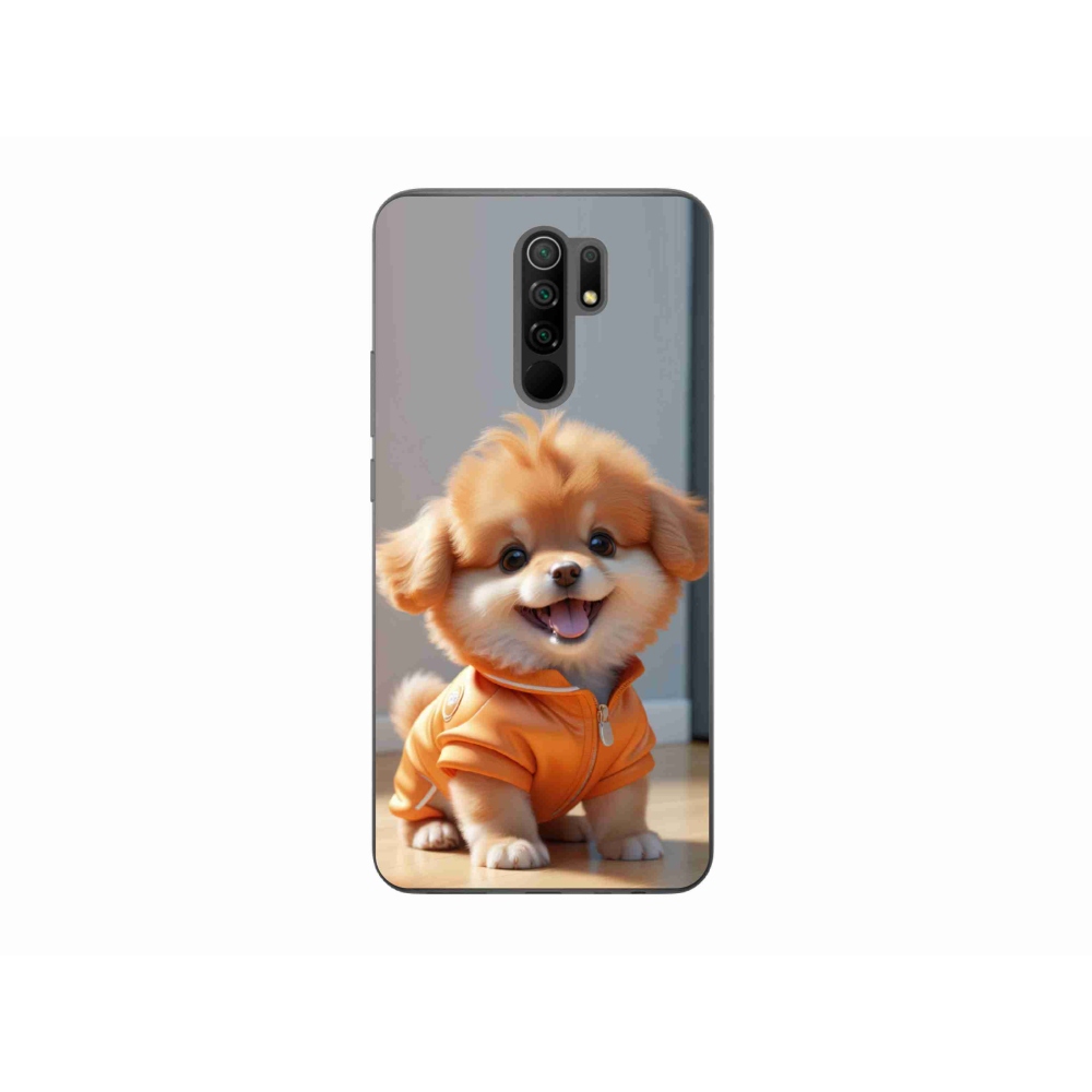 Gélový kryt mmCase na Xiaomi Redmi 9 - roztomilý pomeranian v mikine