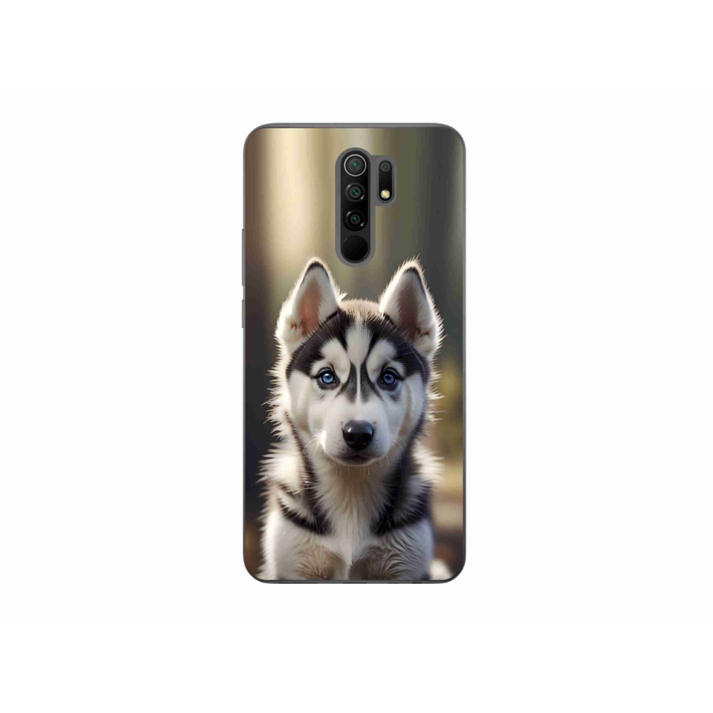 Gélový kryt mmCase na Xiaomi Redmi 9 - roztomilý sibírsky husky
