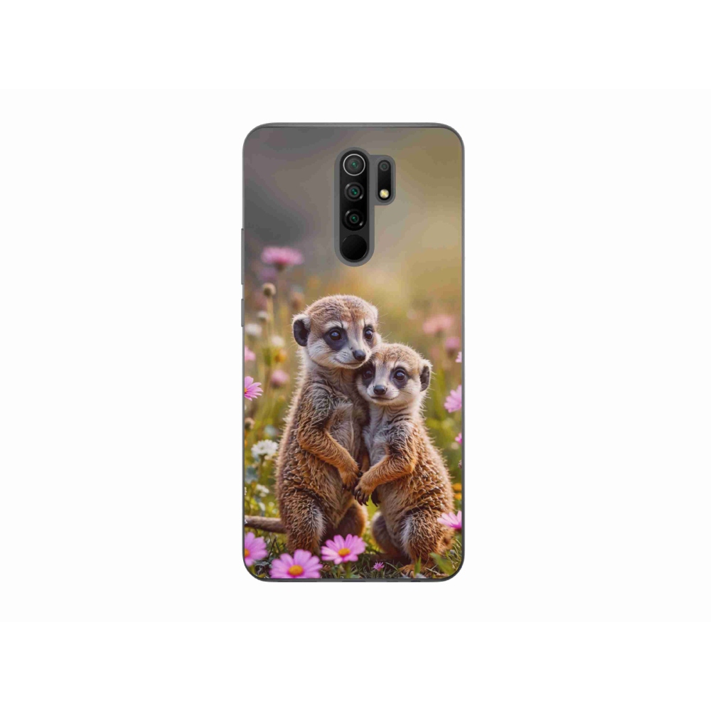 Gélový kryt mmCase na Xiaomi Redmi 9 - surikatí duo