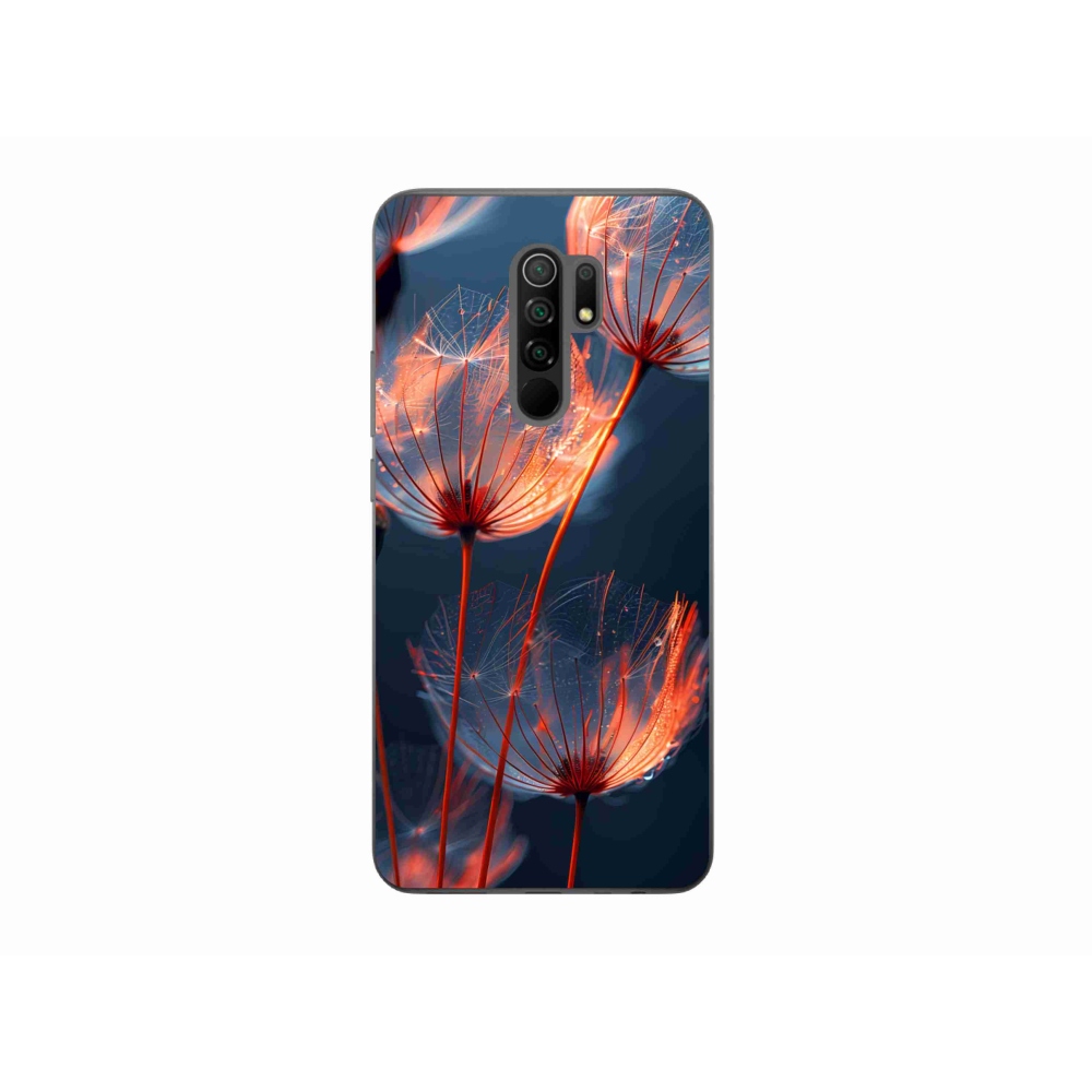 Gélový kryt mmCase na Xiaomi Redmi 9 - svetielkujúce páperie