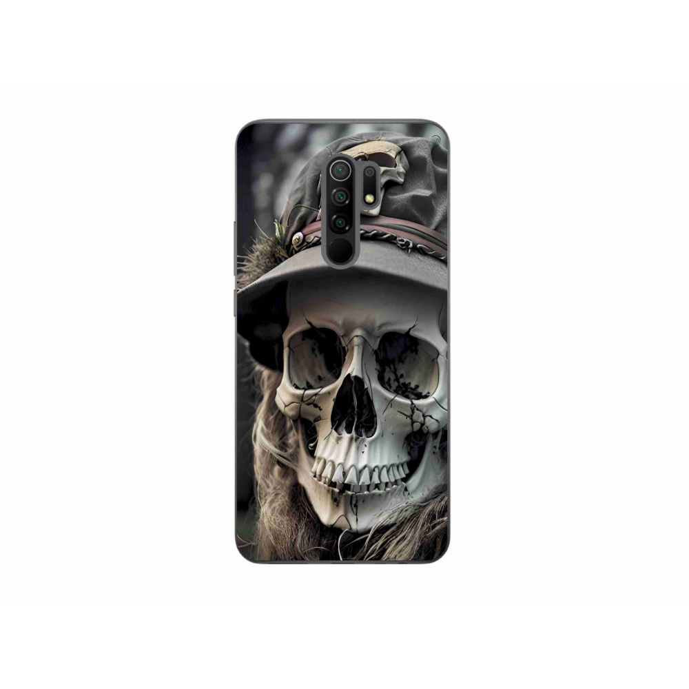 Gélový kryt mmCase na Xiaomi Redmi 9 - temná lebka