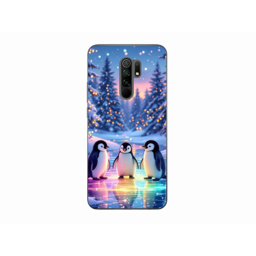 Gélový kryt mmCase na Xiaomi Redmi 9 - tučniaky