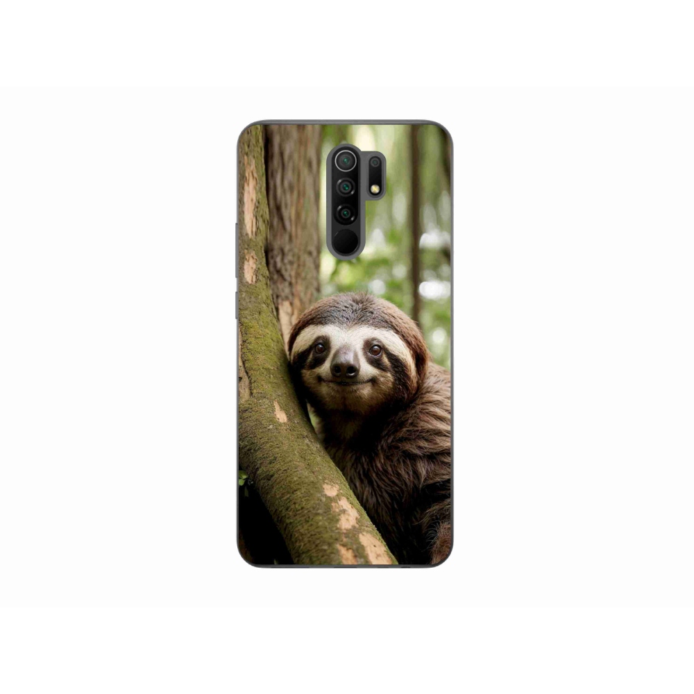 Gélový kryt mmCase na Xiaomi Redmi 9 - usmievavý leňochod