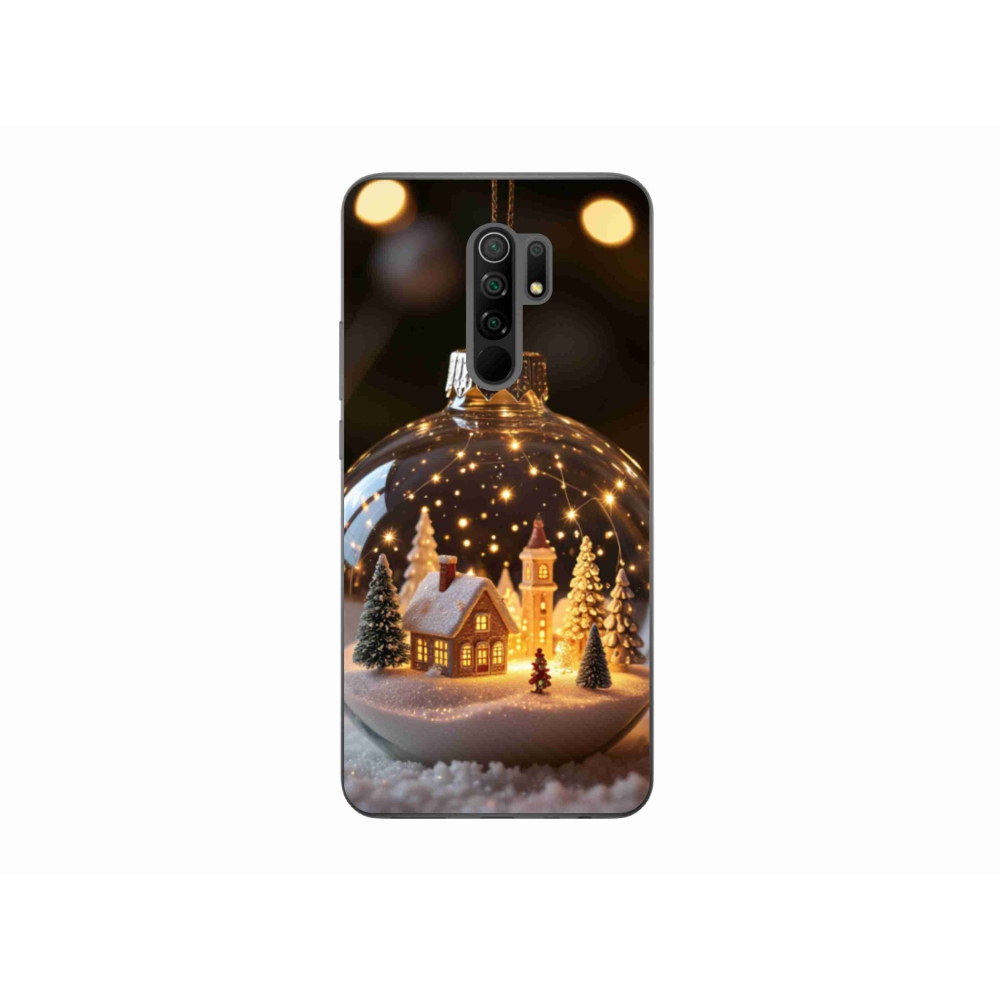 Gélový kryt mmCase na Xiaomi Redmi 9 - vianočné gule 3