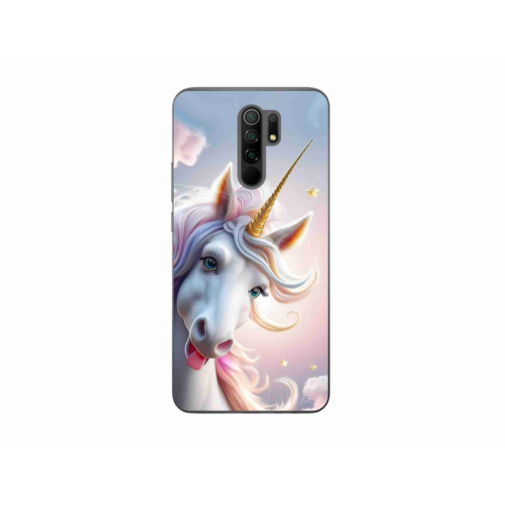 Gélový kryt mmCase na Xiaomi Redmi 9 - veselý jednorožec