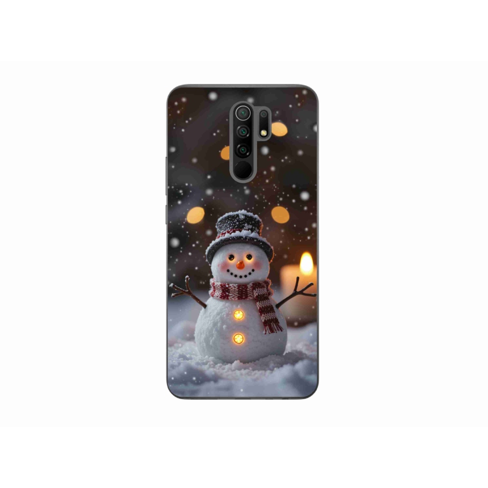 Gélový kryt mmCase na Xiaomi Redmi 9 - veselý snehuliak