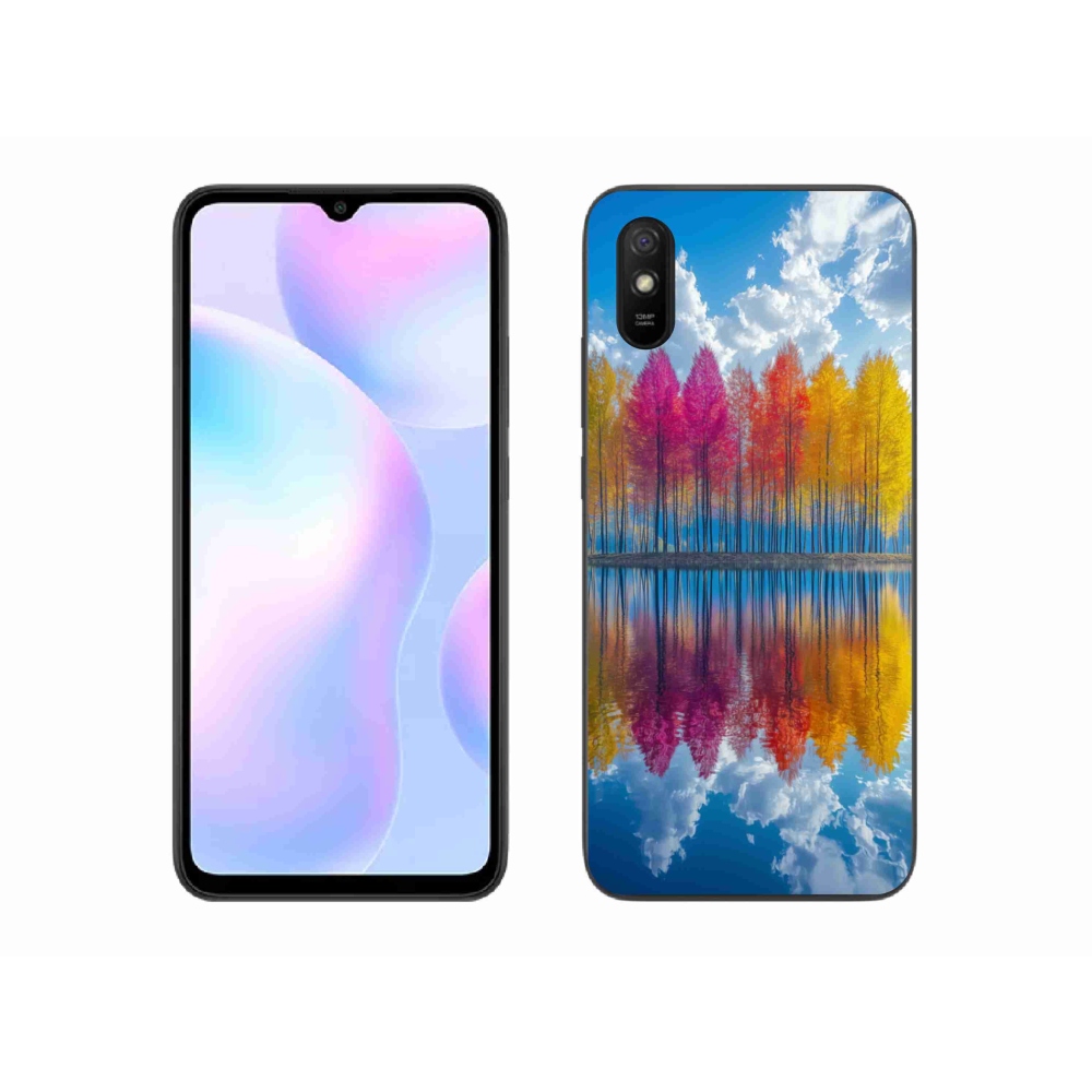 Gélový kryt mmCase na Xiaomi Redmi 9A - farebné stromy