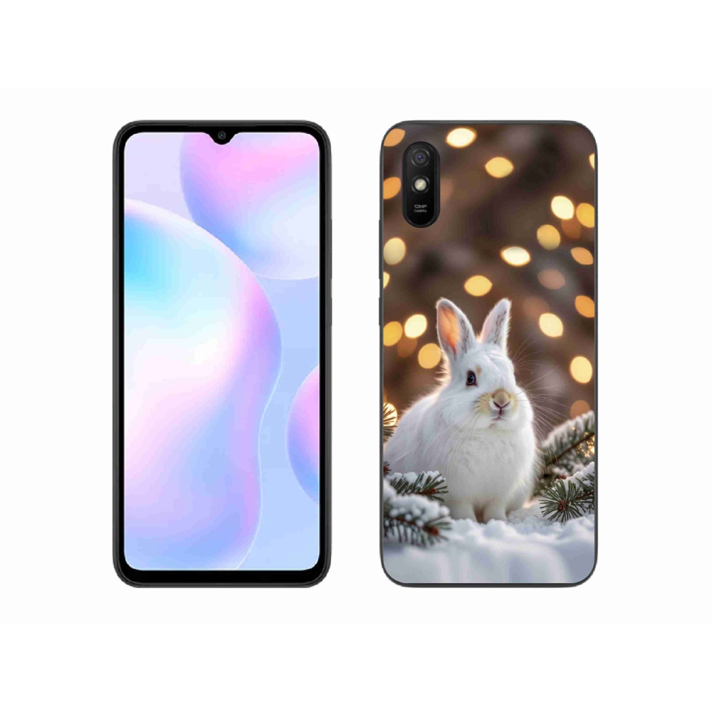 Gélový kryt mmCase na Xiaomi Redmi 9A - biely zajac