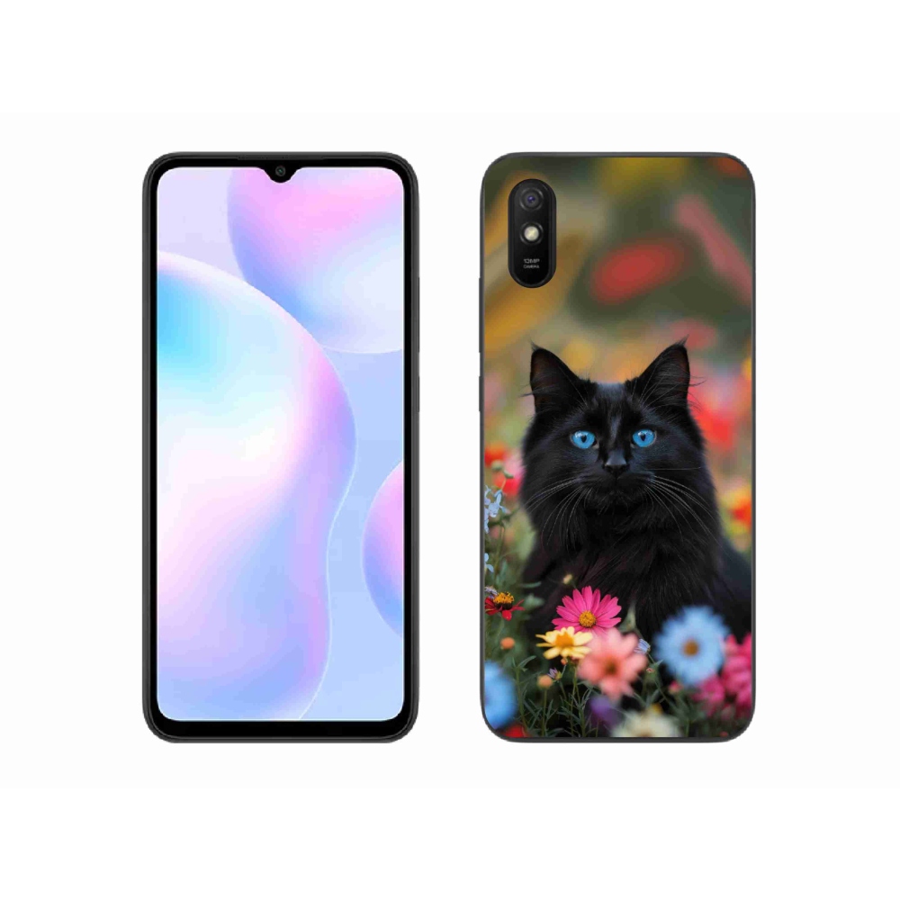 Gélový kryt mmCase na Xiaomi Redmi 9A - čierne mačiatko 4