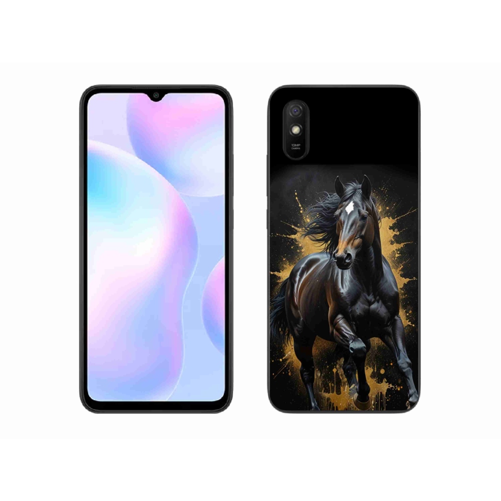Gélový kryt mmCase na Xiaomi Redmi 9A - elegantný čierny žrebec
