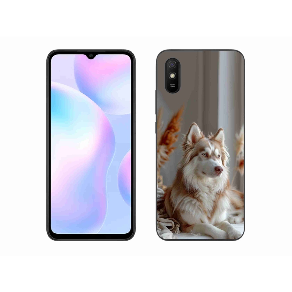 Gélový kryt mmCase na Xiaomi Redmi 9A - pokojný sibírsky husky