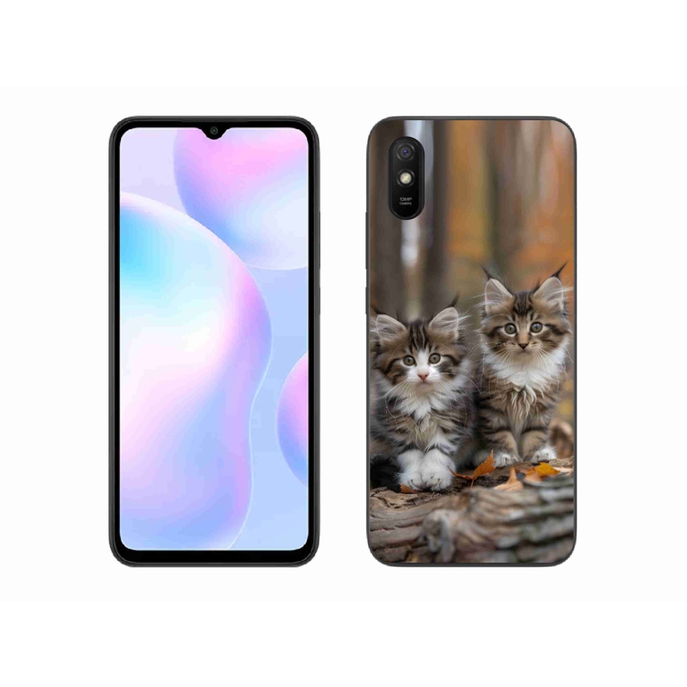 Gélový kryt mmCase na Xiaomi Redmi 9A - mačacie duo 3