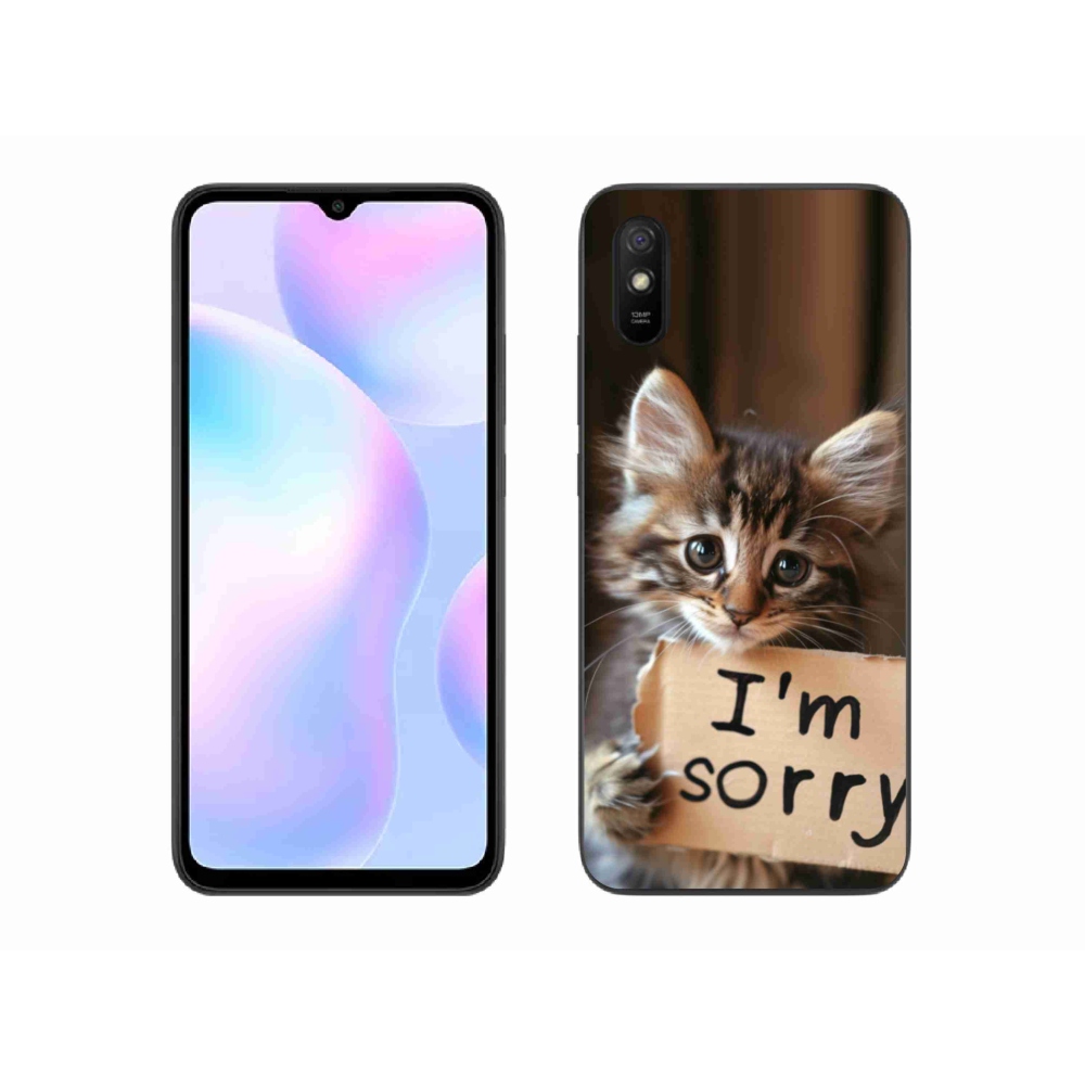 Gélový kryt mmCase na Xiaomi Redmi 9A - mačacie ospravedlnenie