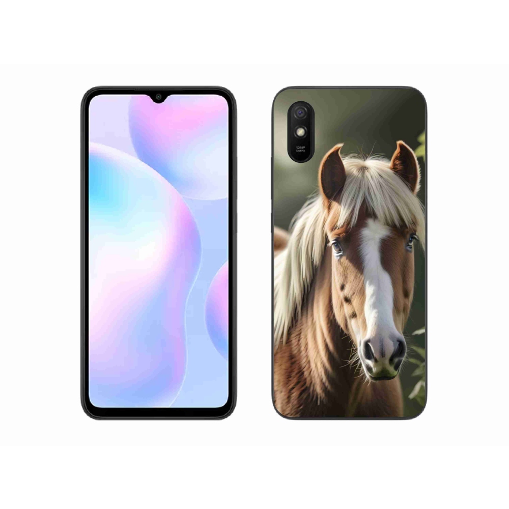 Gélový kryt mmCase na Xiaomi Redmi 9A - kôň so svetlou hrivou