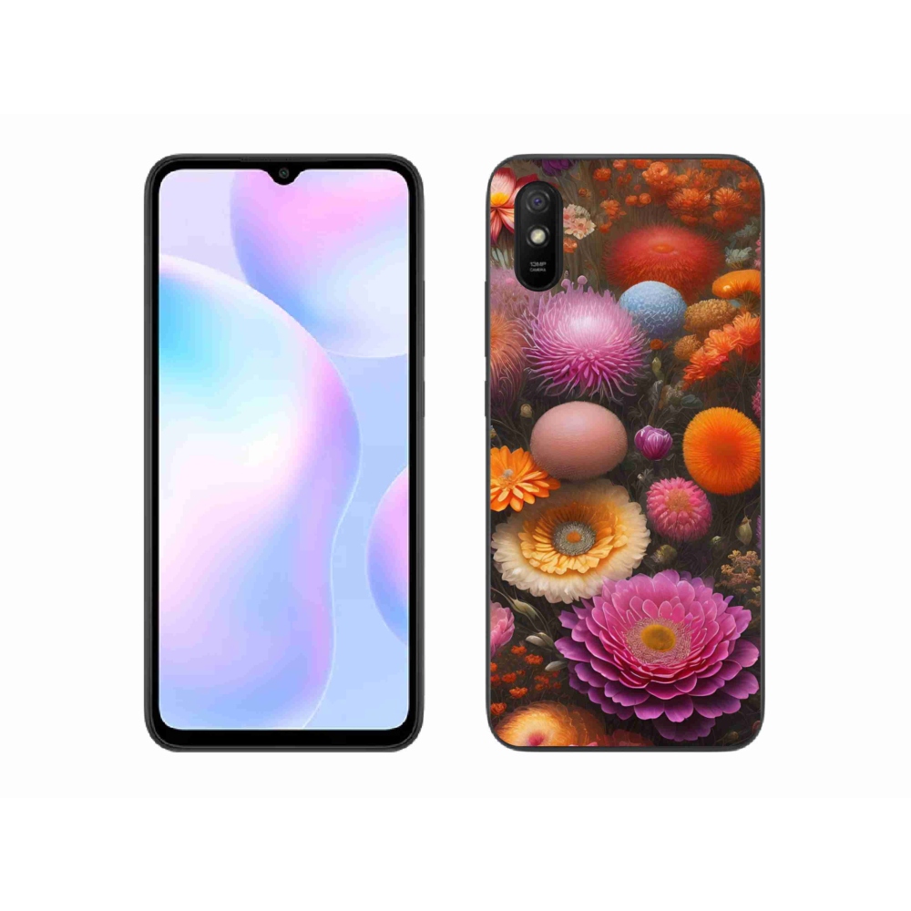 Gélový kryt mmCase na Xiaomi Redmi 9A - kvetinová kompozícia