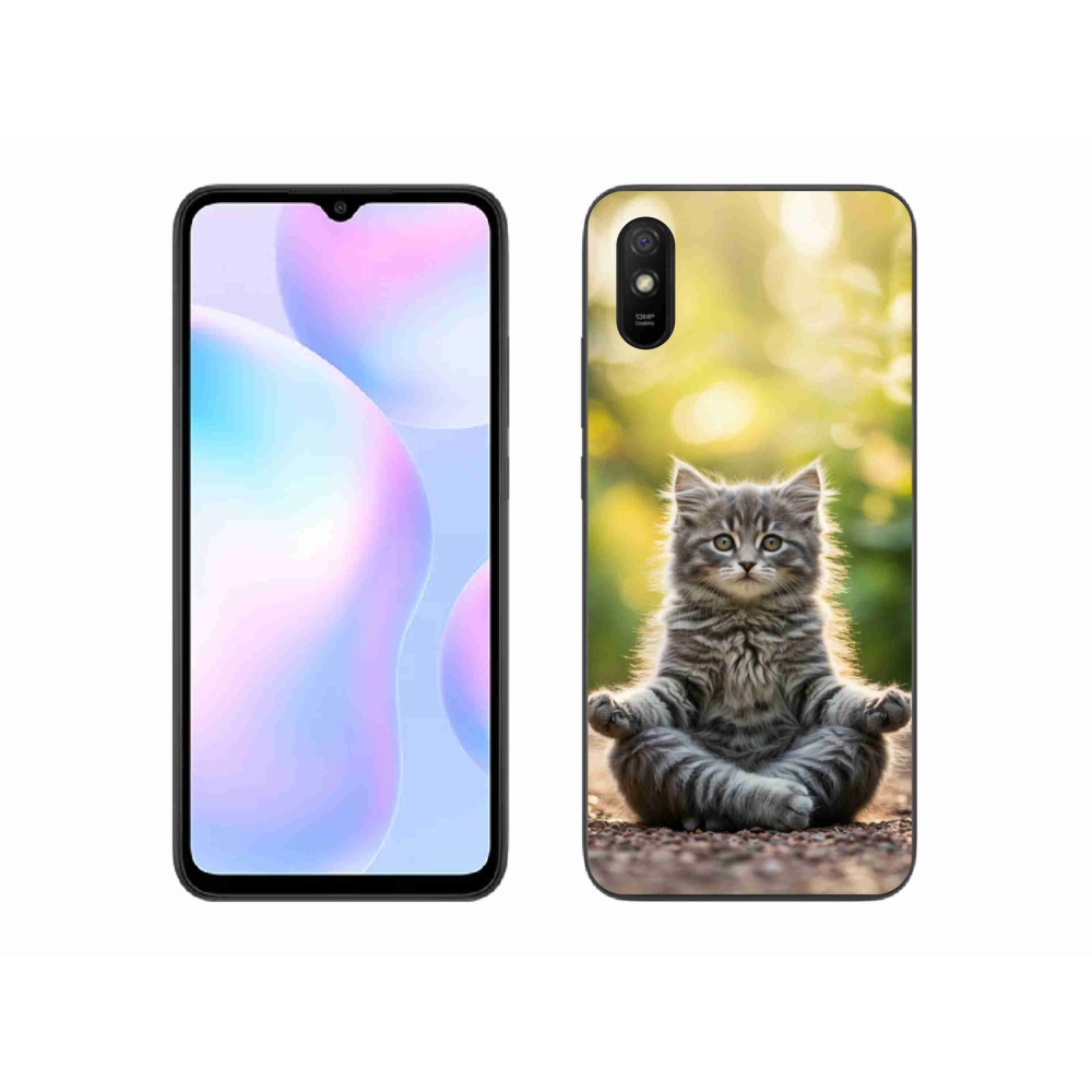 Gélový kryt mmCase na Xiaomi Redmi 9A - meditujúce mačiatko