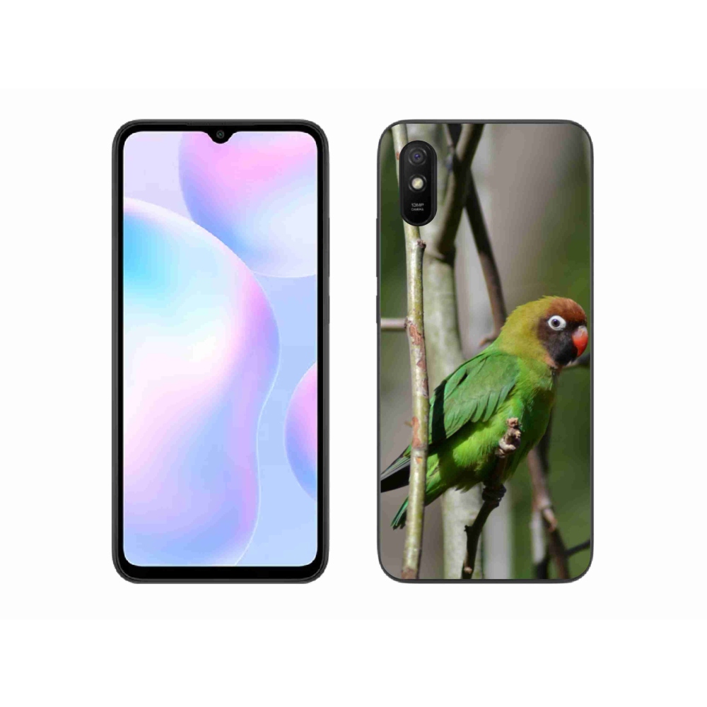 Gélový kryt mmCase na Xiaomi Redmi 9A - papagáj agapornis