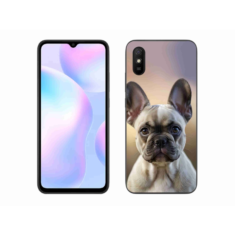 Gélový kryt mmCase na Xiaomi Redmi 9A - roztomilý francúzsky buldoček