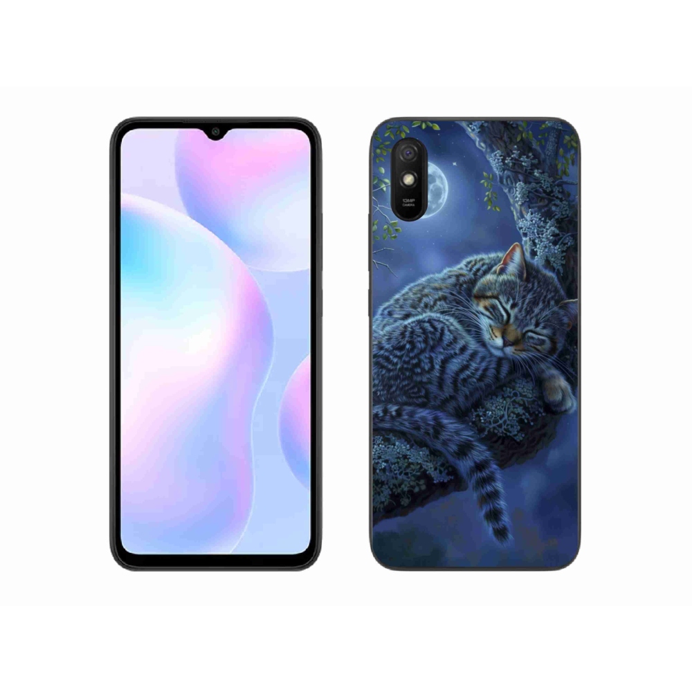 Gélový kryt mmCase na Xiaomi Redmi 9A - spiaca mačka