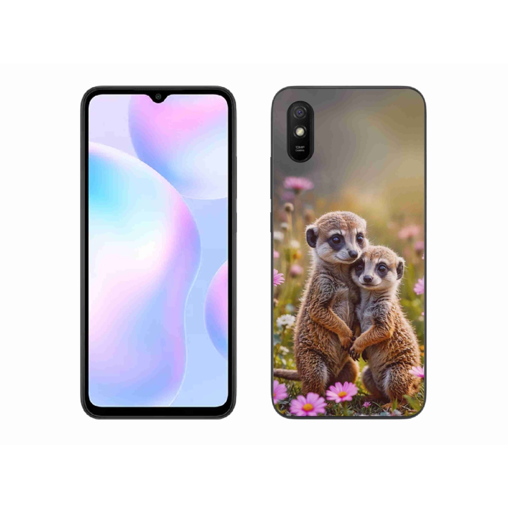 Gélový kryt mmCase na Xiaomi Redmi 9A - surikatí duo