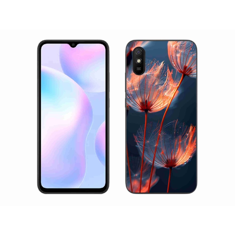 Gélový kryt mmCase na Xiaomi Redmi 9A - svetielkujúca páperie