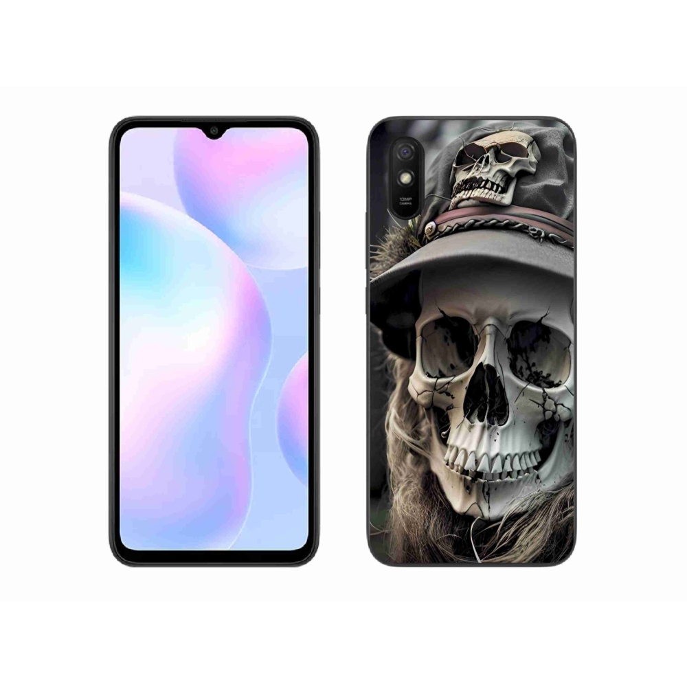 Gélový kryt mmCase na Xiaomi Redmi 9A - temná lebka