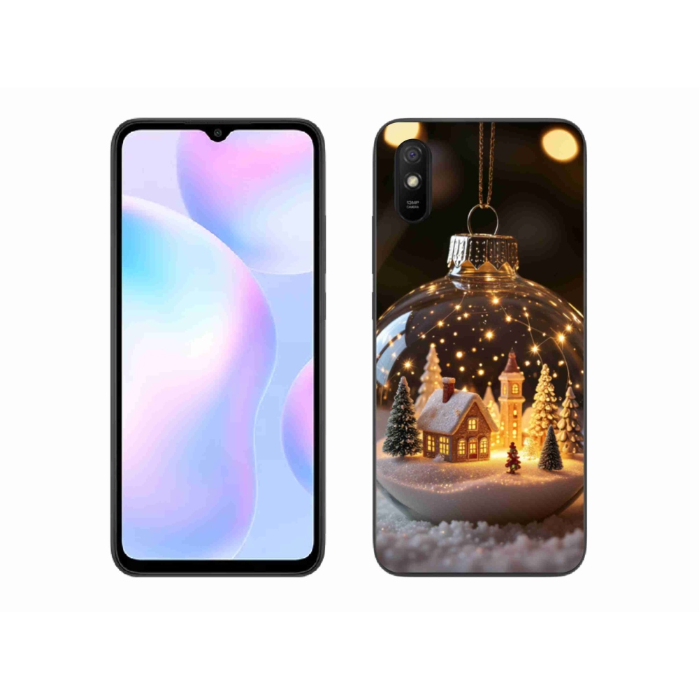 Gélový kryt mmCase na Xiaomi Redmi 9A - vianočné gule 3