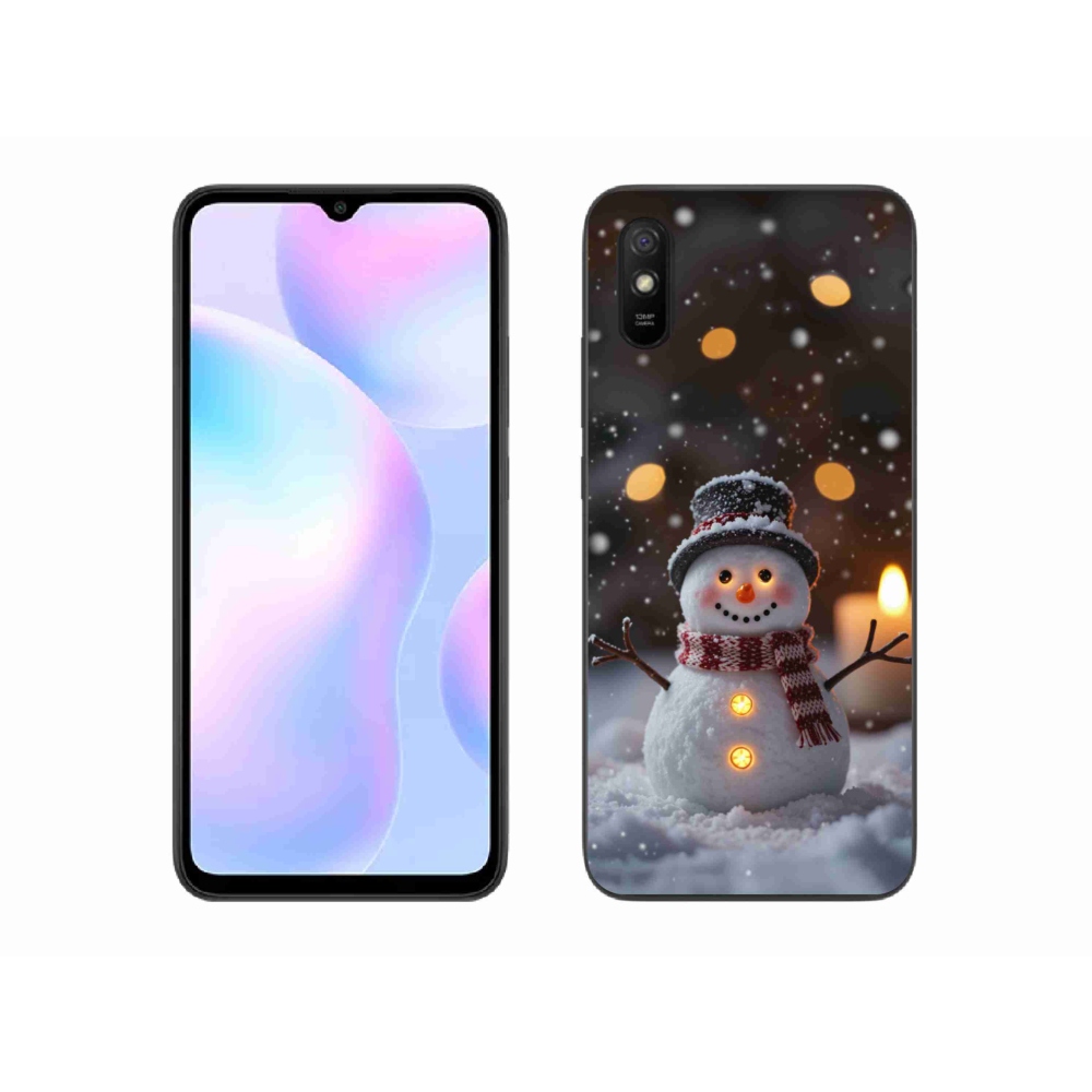 Gélový kryt mmCase na Xiaomi Redmi 9A - veselý snehuliak