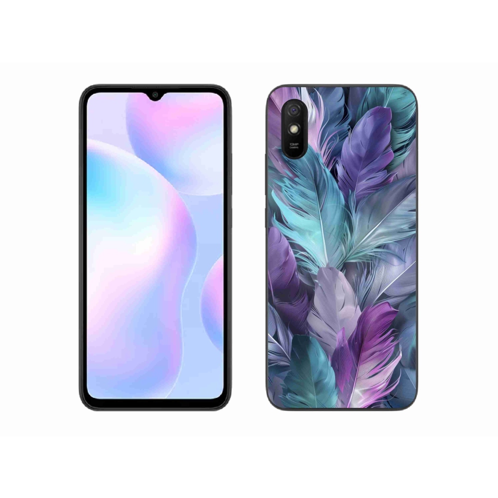 Gélový kryt mmCase na Xiaomi Redmi 9AT - farebné perie 2